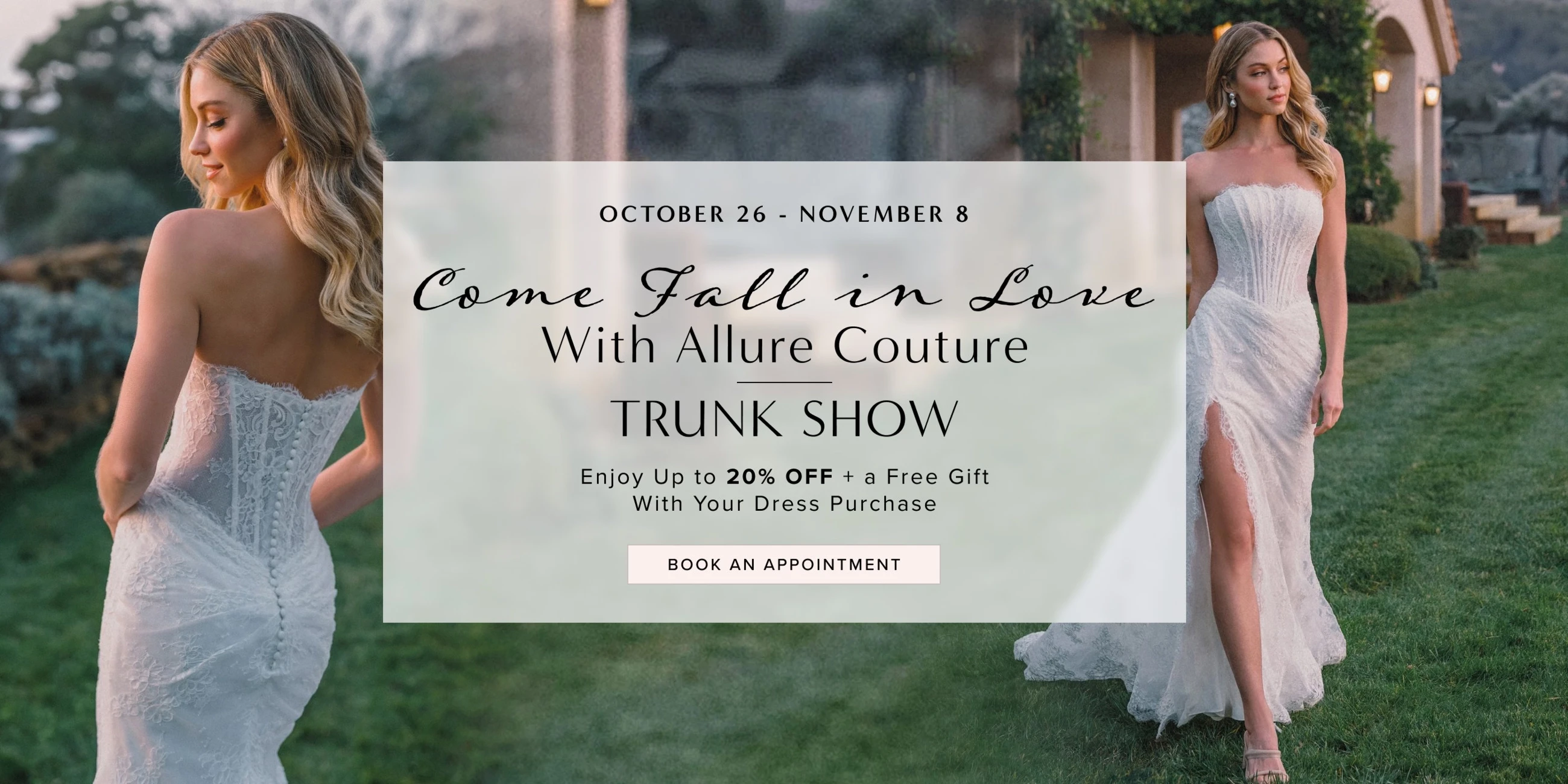 Come Fall in Love with Allure Couture Trunk Show
